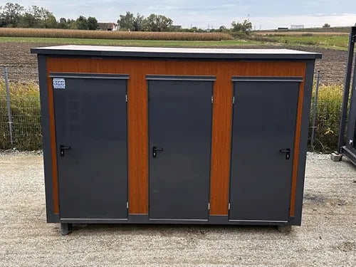 Conteneur sanitaire de type pavillon avec 3 cabines agri-tract