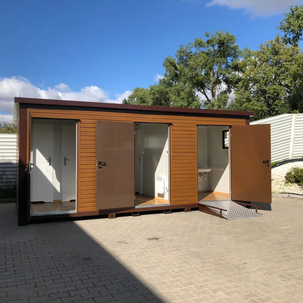 Conteneur en panneaux sandwich avec toilettes 6,00×3,00 agri-tract