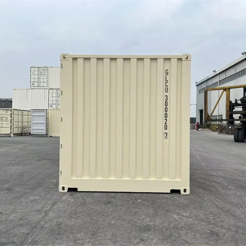 Conteneur maritime beige neuf de 20 pieds à ouverture latérale agri-tract