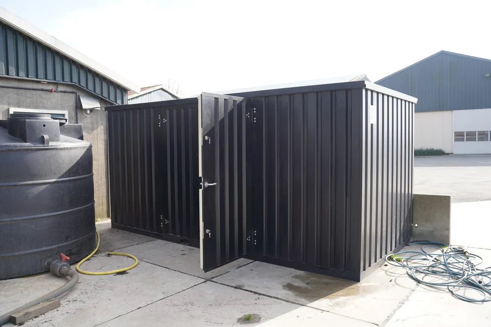 Conteneur de stockage de 5 x 2 mètres – avec double porte neuf agri-tract