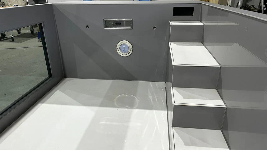 Piscine en polypropylène de 6,5 m x 2,5 m avec une fenêtre de 4 m agri-tract