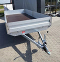 Plateforme latérale pliante Boss 600 x 200 cm 3500 KG + rampes + béquilles agri-tract