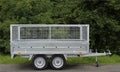 Remorque basculante à double essieu Leader 39560, dimensions utiles : 253 x 147 x 30 cm agri-tract