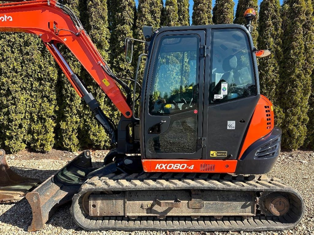 Kubota KX080-4 ENGCON + 3 CAÇAMBAS – 8,27T agri-tract