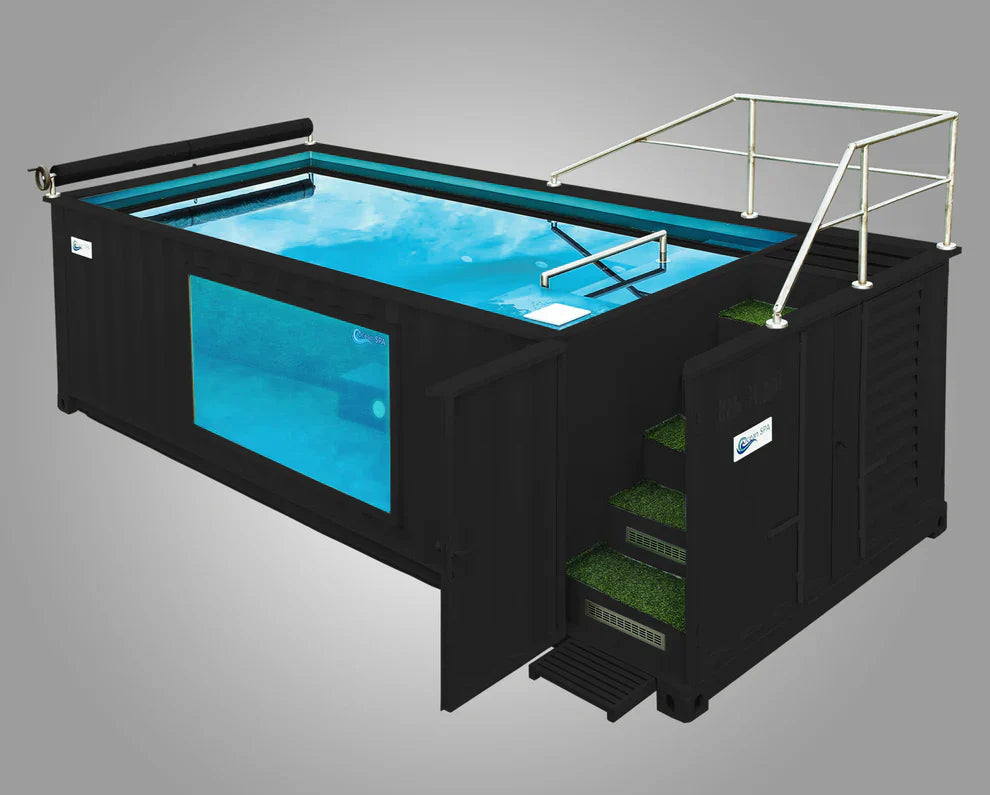 Piscine panoramique en conteneur de 6,05 x 2,44 m agri-tract