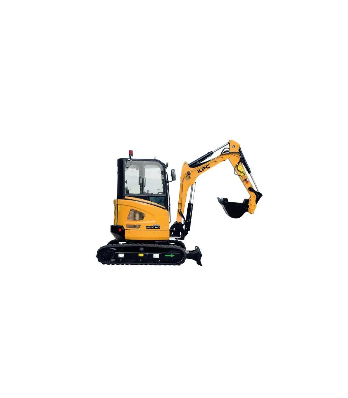 Mini-pelle professionnelle KPC KT27SD, deux vitesses, diesel agri-tract